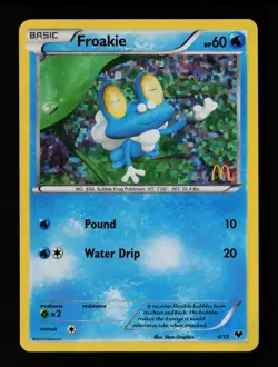 Froakie Holo 4/12 Promo McDonald's Promos 2014 Pokemon Card - Image 1