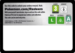 Pokemon TCG Misprint Blank Code Card - Image 1