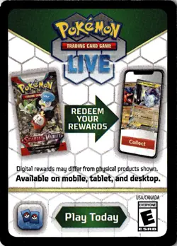 Pokemon TCG Misprint Blank Code Card - Image 2