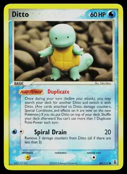 Pokemon Card - Ditto Squirtle Delta Species 64/113 Common - Image 1