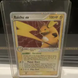 Nintendo Raichu ex Holo 97/106 EX Emerald Pokemon Card - Image 5