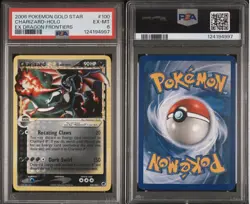 Pokemon TCG EX Dragon Frontiers Charizard Gold Star Holo Card #100 2006 PSA 6 - Image 1