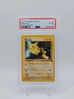 1999 POKEMON GAME MOVIE MOVIE PROMO #4 PIKACHU PSA 4 - Image 1
