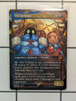 MTG Vivi Ornitier (Borderless) (Chocobo Track Foil) Final Fantasy Foil M 0570 NM - Image 1