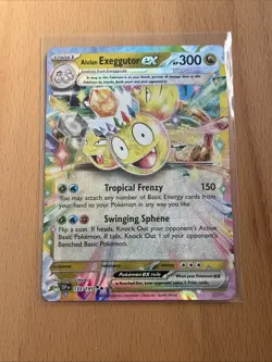 Alolan Exeggutor EX 133/191 Double Rare Pokemon TCG Card Surging Sparks - Image 1