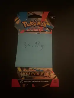 (VERY HEAVY) 32.93g Pokemon TCG Mega Evolution Sleeved Booster Pack (SEALED)✅ - Image 3