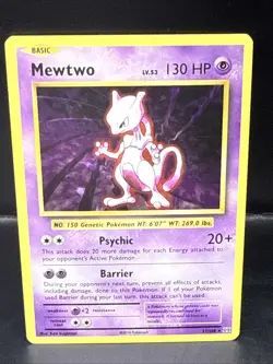 Pokemon TCG Mewtwo XY Evolutions 51/108 Cracked Ice Holo - Image 2