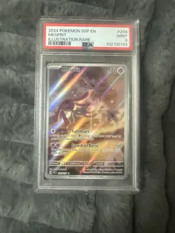 Pokemon TCG Mesprit 204/191SV08 Surging Sparks Illustration Rare Holo PSA 9 - Image 1