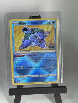 2022 Pokemon SWSH Pokemon GO Radiant Blastoise #018/078 - Image 1
