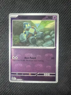 Golett (Master Ball Pattern) 042/086Sv: Black Bolt Holo NM - Image 1