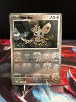 Pokemon Minccino (Masterball Pattern) 075/086 NM Black Bolt - Image 1