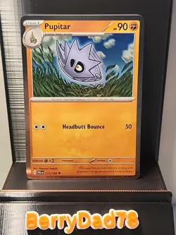 Pupitar - (Cosmo Holo) 111/193 (W/Swirl) Paldea Evolved Pokemon TCG NM - Image 1