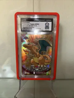2000 Topps Charizard Spectra-Chrome WORLD RECORD Pokemon CGC AU last chance - Image 2