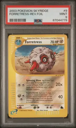 FORRETRESS 9 REVERSE HOLO PSA 9 - 2003 POKEMON SKYRIDGE /144 - Image 3