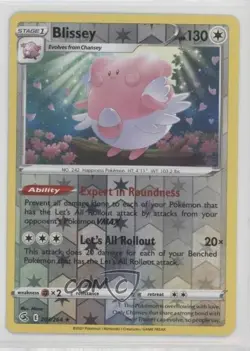 Blissey Reverse Foil Pokemon Sword & Shield Fusion Strike #203 - Image 1