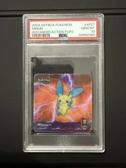 POP 1 | 2003 Artbox Pokemon Minun | Advanced Action Flipz | PSA 10 - Image 1