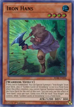Iron Hans - BLRR-EN006 - Ultra Rare - 1st Edition - Lightly Played - Image 1