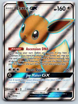 Eevee GX - SM242 Sun & Moon Black Star Promo - Pokemon TCG - Full Art NM Holo - Image 1