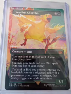 Traveling Chocobo (Borderless) Final Fantasy Regular 406 MTG - Image 1