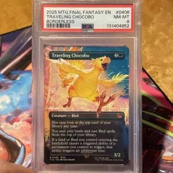 Beautiful Traveling Chocobo (Borderless) Final Fantasy Regular PSA Graded - Image 1