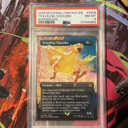 Beautiful Traveling Chocobo (Borderless) Final Fantasy Regular PSA Graded - Image 2