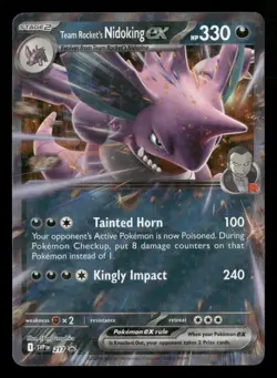 Team Rocket's Nidoking ex - SVP 217 - Black Star Promo - Pokemon Card - NM/M - Image 1