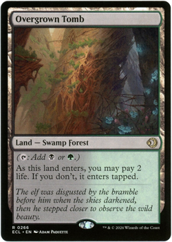 Overgrown Tomb - 0266 - Lorwyn Eclipsed ECL - MTG - NM/M - Image 1