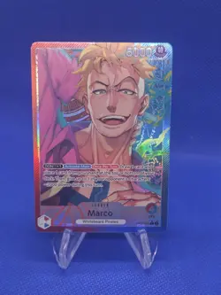 One Piece Two Legends Marco OP08-002 Parallel Alternate Alt Art Leader NM - Image 1