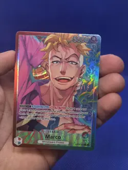 One Piece Two Legends Marco OP08-002 Parallel Alternate Alt Art Leader NM - Image 2