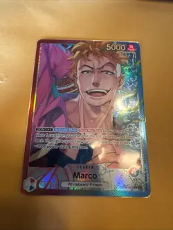 Marco OP08-002 Alternate Art Parallel Leader One Piece Card Game English TCG NM - Image 1