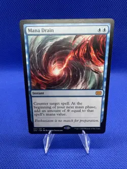 Mana Drain Double Masters 2022 Regular Card NM Condition - Image 1