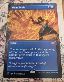 1x Mana Drain - Borderless NM, English Double Masters 2022 MTG Magic - Image 1