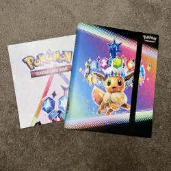 Pokemon TCG: Scarlet & Violet Prismatic Evolutions BINDER & POSTER ONLY - Image 1