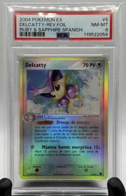 Pokemon Graded Card Lot of 8x Consecutive Grades Spanish Ruby & Sapphire PSA 8/9 - Image 4