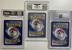 Pokemon TCG Graded 3 Card Lot Of Pikachu 1999 PSA 5, 2022 CGC 9, & 2017 GMA 8 - Image 2