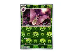 Pokemon Card Venomoth U 049/165 sv2a 151 Japanese [MASTER BALL REVERSE HOLO] - Image 1