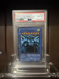 2003 YUGIOH GBI-002 OBELISK THE TORMENTOR ULTRA RARE PSA 10 GEM MINT - Image 1