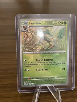 Pokemon Scarlet & Violet Prismatic Evolutions Leafeon #005/131 Master Ball - Image 2