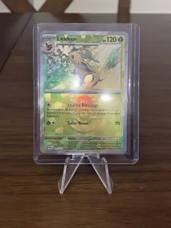 Pokemon Scarlet & Violet Prismatic Evolutions Leafeon #005/131 Master Ball - Image 5