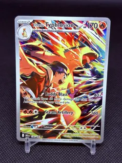 Pokemon TCG Ethans Typhlosion Card Illustration Rare, Destined Rivals 190/182 - Image 1