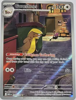 Gumshoos 153/132 Mega Evolutions Illustration Rare Pokemon Card - Image 1