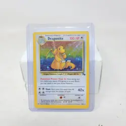 Pokemon TCG Dragonite Fossil Unlimited Holo Rare Card 04/62 DMG/ HP - Image 1