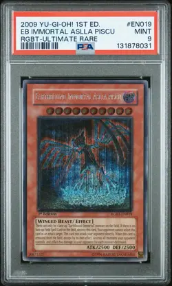Earthbound Immortal Aslla Piscu RGBT EN019 Ultimate Rare Card 1st Ed Psa 9 - Image 1