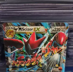 M Scizor EX 77/122 Pokemon Card TGC XY Breakpoint Ultra Rare Holo LP - Image 2