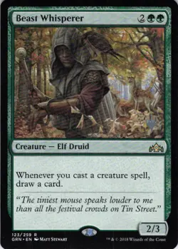MTG Beast Whisperer (Stamped) (123) | NM | Guilds of Ravnica {GRN} - Image 1