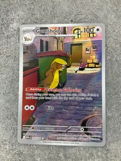 Gumshoos Illustration Rare 153/132 Mega Evolution Pokemon Near Mint - Image 2