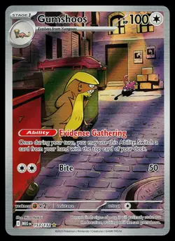 Pokemon Card - Gumshoos Mega Evolution 153/132 Holo Illustration Rare - Image 1