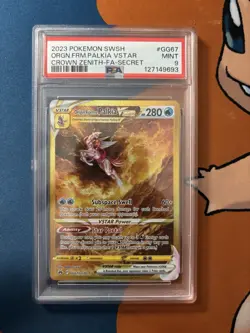 Origin Form Palkia Vstar #GG67 - Pokemon Sword And Shield Crown Zenith - PSA 9 - Image 1