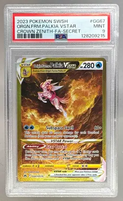 9215 Origin Forme Palkia VSTAR 2023 Pokemon Sword Shield Crown Zenith GG67 PSA 9 - Image 1