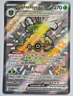 Pokemon TCG Forretress ex 212/091 Shiny Rare - Full Art - Paldean Fates - Image 1